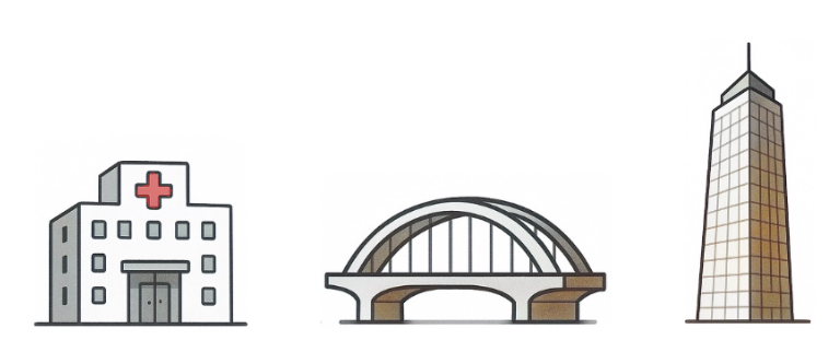 Diferentes procesos estructurales.